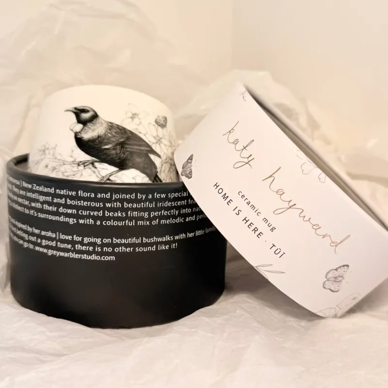 Boxed Mug- Home is Here - tūī Boxed Mug- Home is Here - tūī