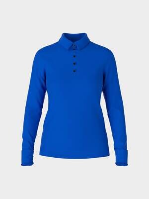 Polo Shirt in Ribbed Jersey
