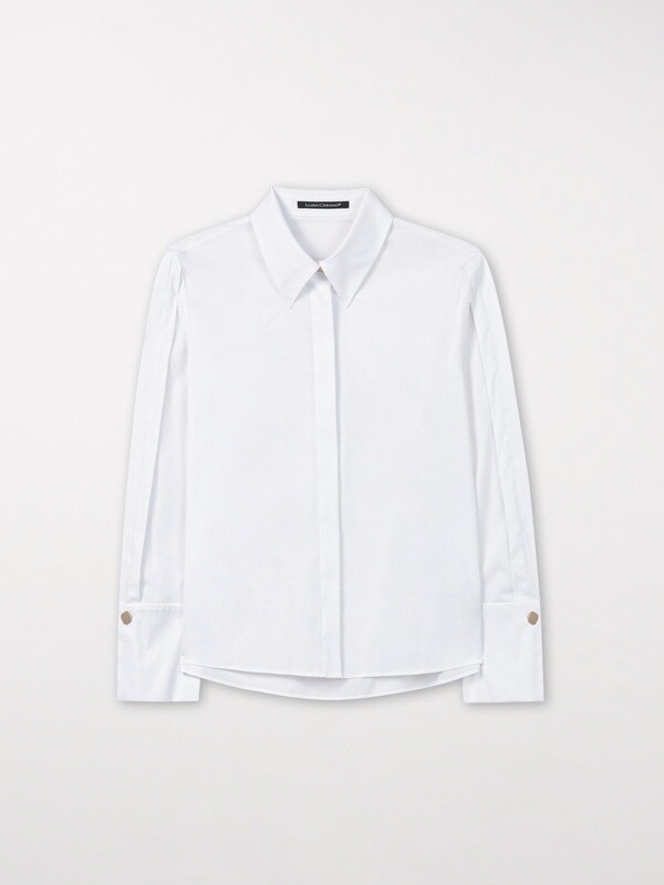 Shirt with Pleated Details