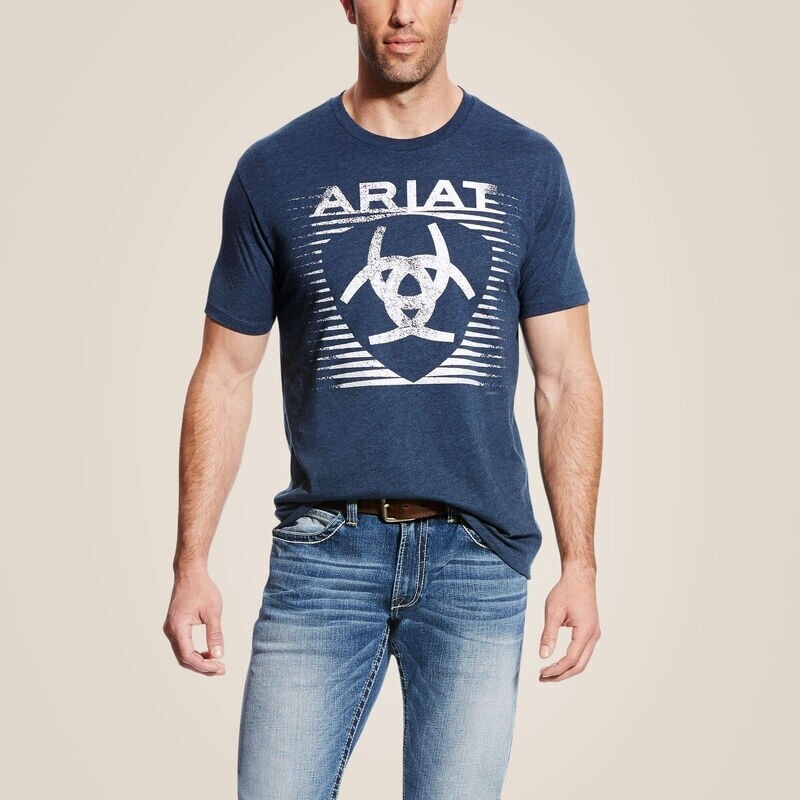 Ariat Shade Navy Heather Tee T-Shirt Style:10019779