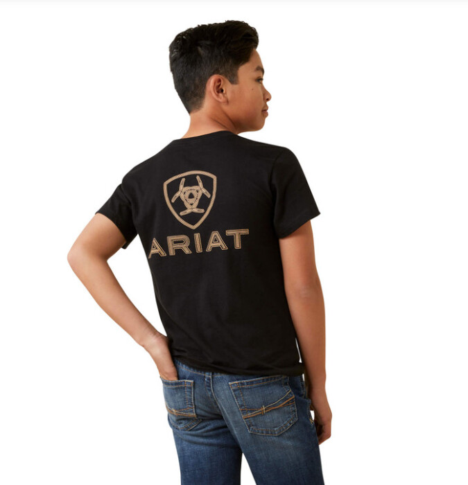 Ariat Boys Black Shield Stitch Style: 10045294