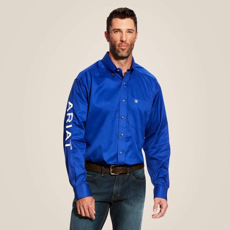 Team Logo Twill Classic Fit Shirt Ultramarine/White Style: 10017498