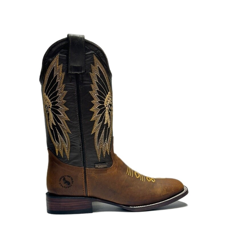 EGMG Boot Miel Crazy Cuero