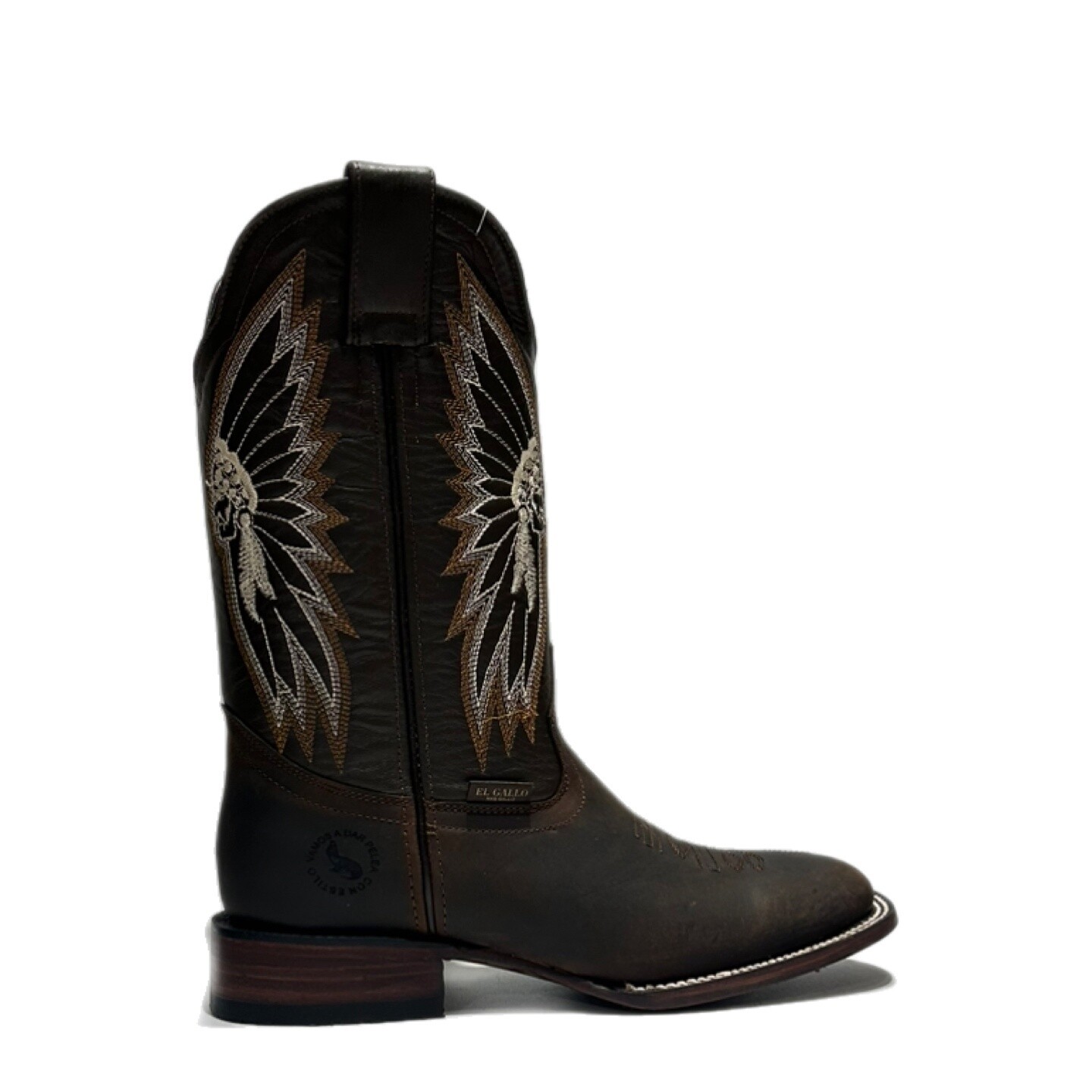 EGMG Boot Chocolate Crazy Cuero