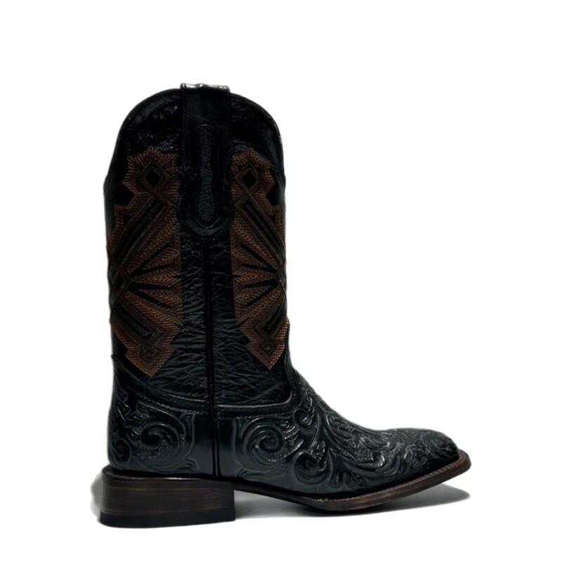 EGMG Square Toe Black Cincelado Original