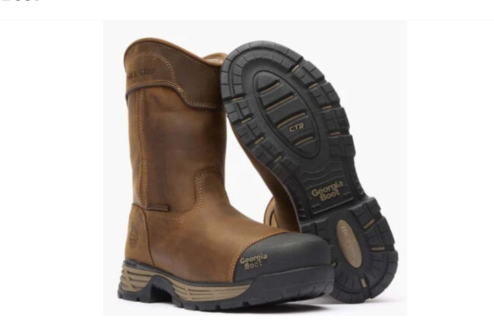 Georgia Boot Durablend Edge 10&quot; Waterproof Alloy Toe Pull On Work Boot Style:GB00664