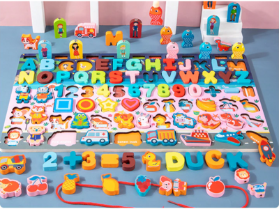Multifunctional Numeric Alphabet Logarithmic Board