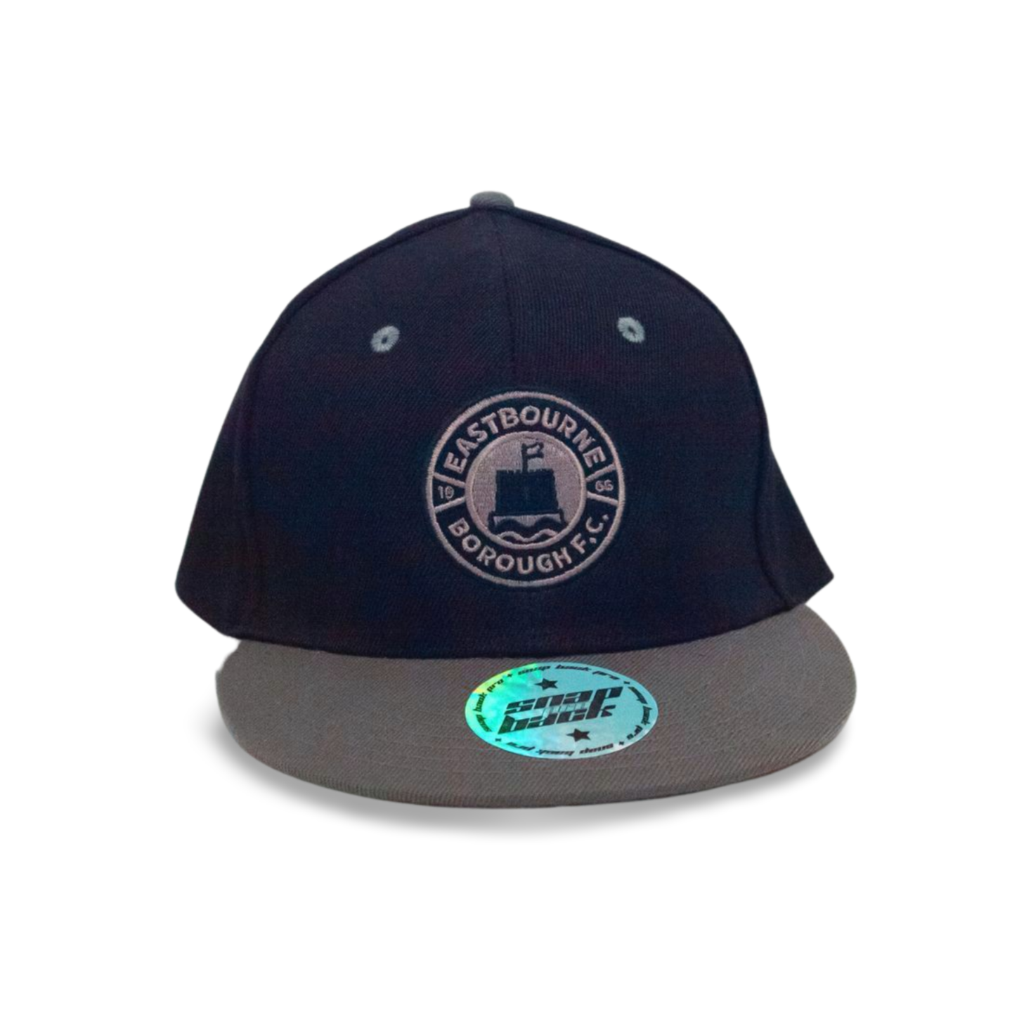Navy Embroidered Snap Back Cap