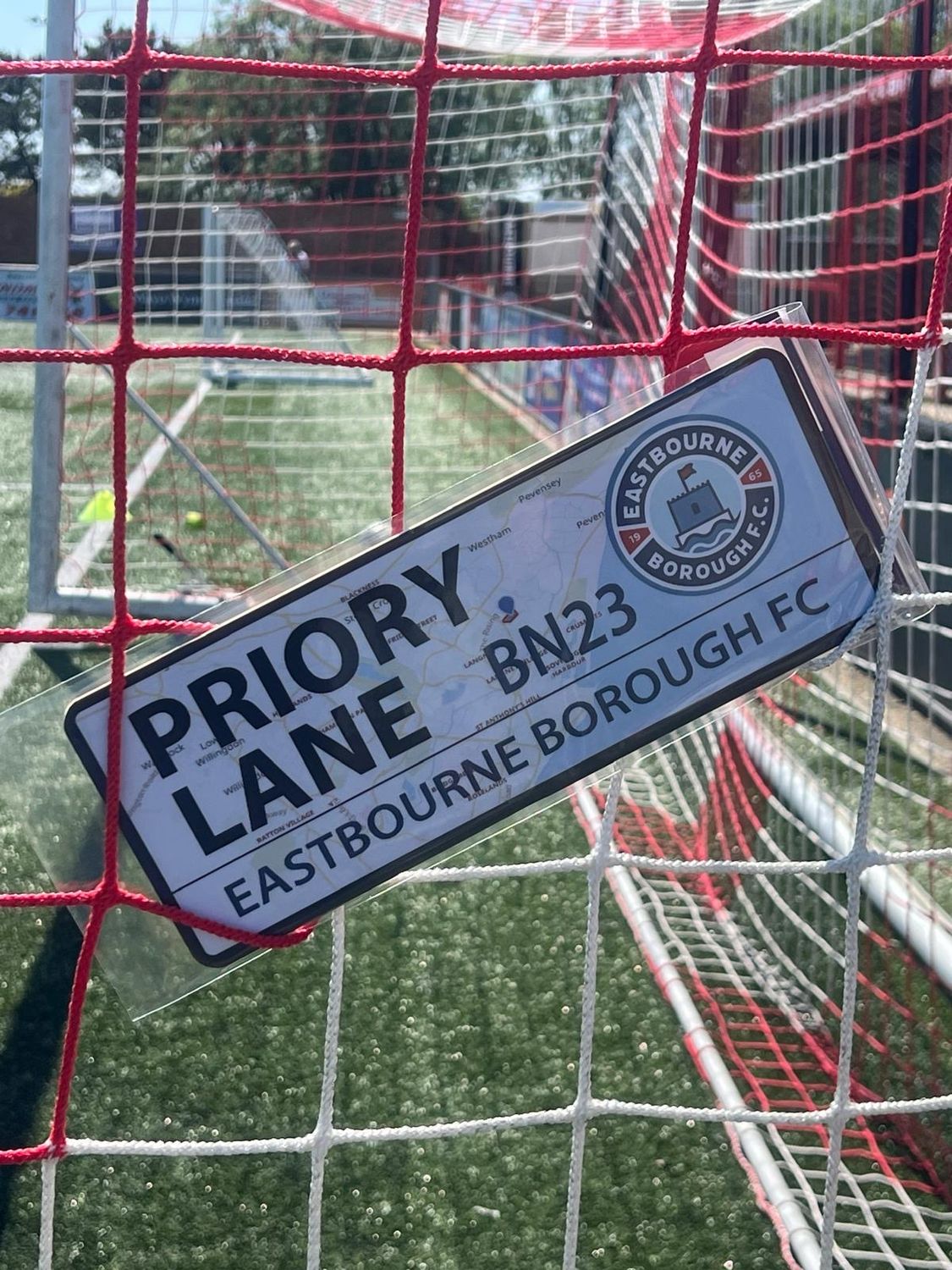 EBFC Priory Lane Signpost