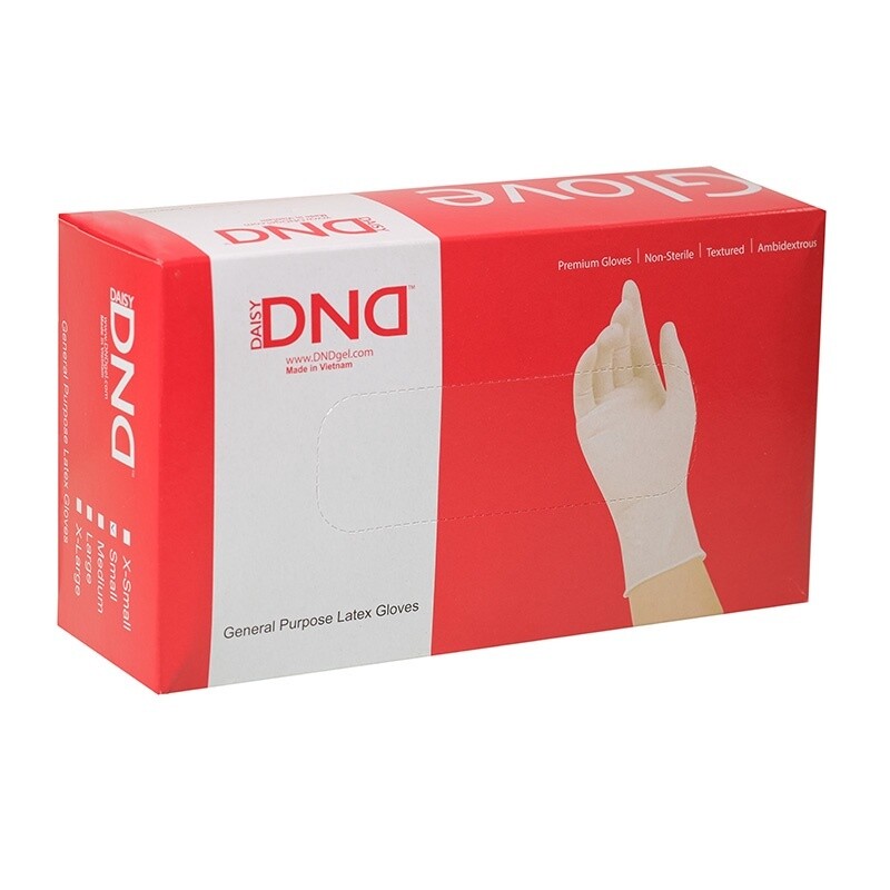 DND Latex Gloves (10 Boxes/Case), Size: XS