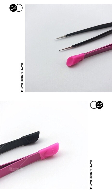 Stainless Steel Tweezers, color: Black