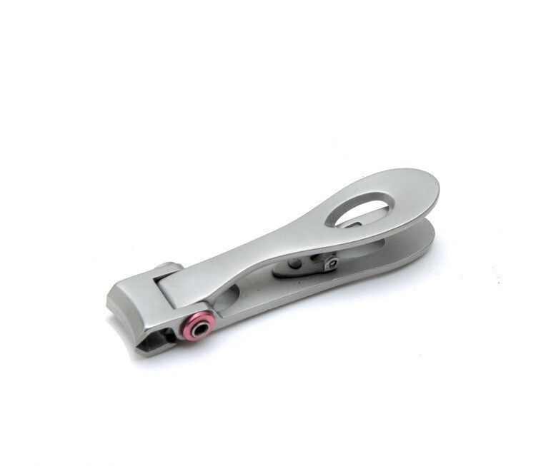 Stainless Steel Curved Head Nail Clippers Small (Black/Silver), color: Silver