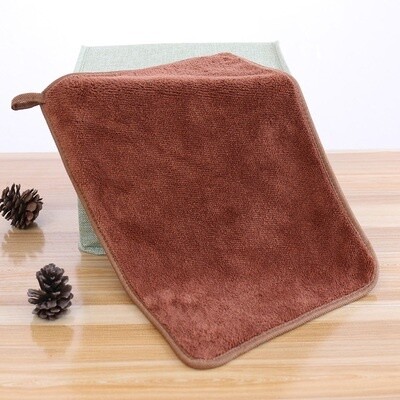 Manicure Pedicure Thick Towel, color: Coffee, Size: 30*25cm