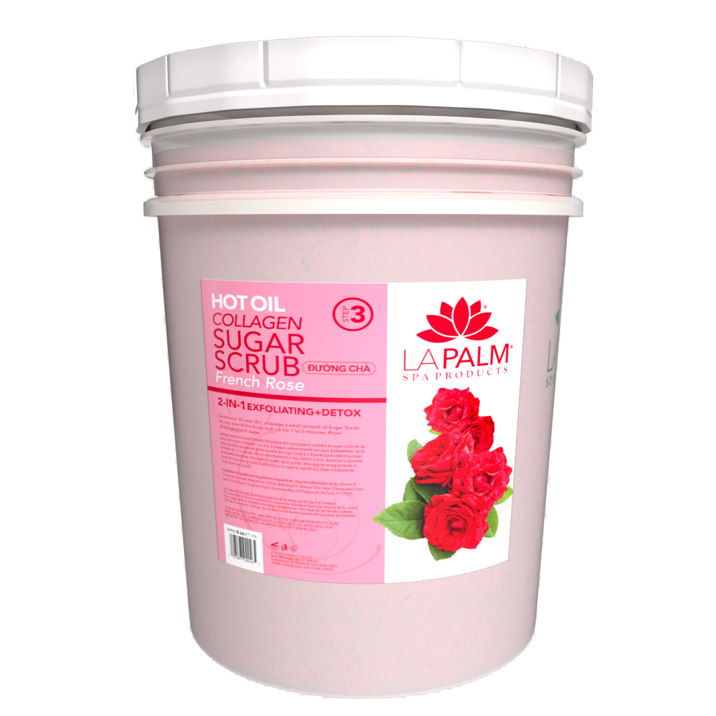 Hot Oil Sugar Scrub Bucket (5 Gal), Fragrance: French Rose