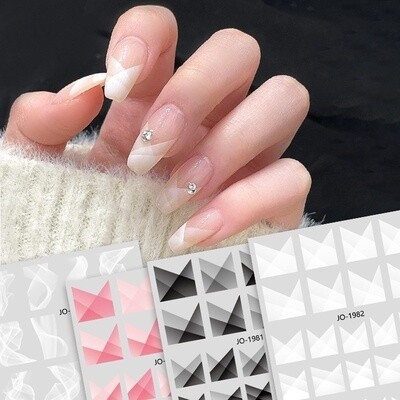 JOYFUL Translucent French Nail Sticker