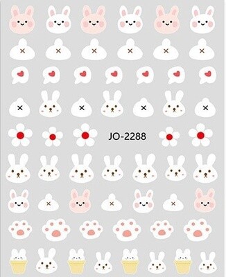 JOYFUL Rabbit Nail Sticker