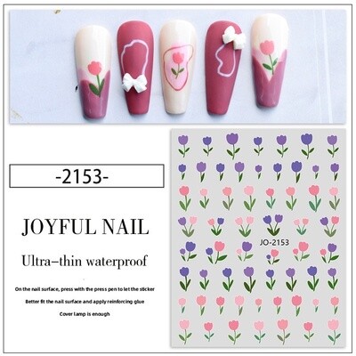JOYFUL Flower Nail Sticker
