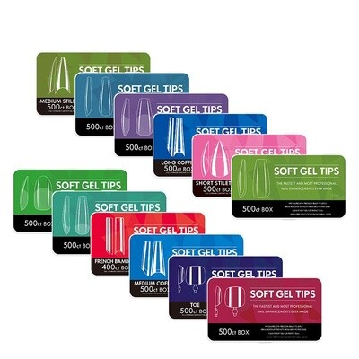 Soft Gel Nail Tips (500pcs/box)