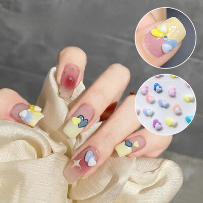 Double Heart Nail Rhinestone