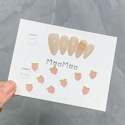 Peach Nail Rhinestone (10pcs)