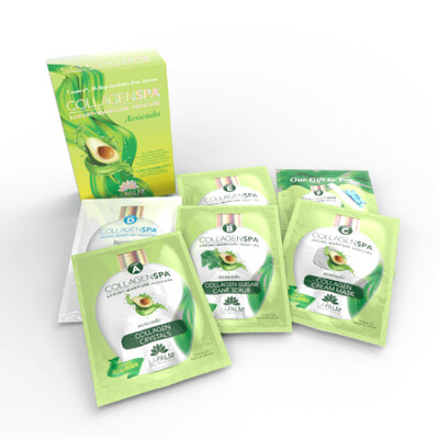 LAPALM Collagen Spa 10 Step System (60/Case), Fragrance: Avocado