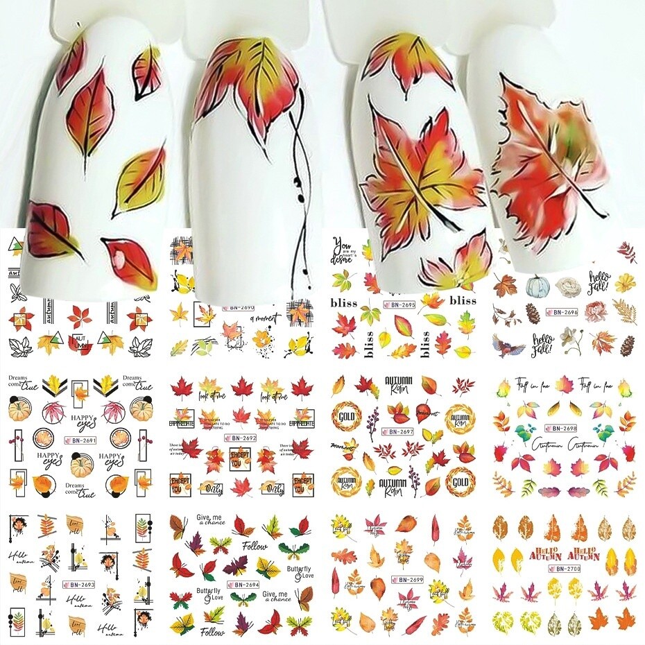 Assorted Nail Stickers - Fall