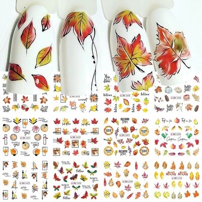 Assorted Nail Stickers - Fall