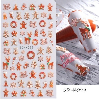 5D Art Nail Sticker K 099