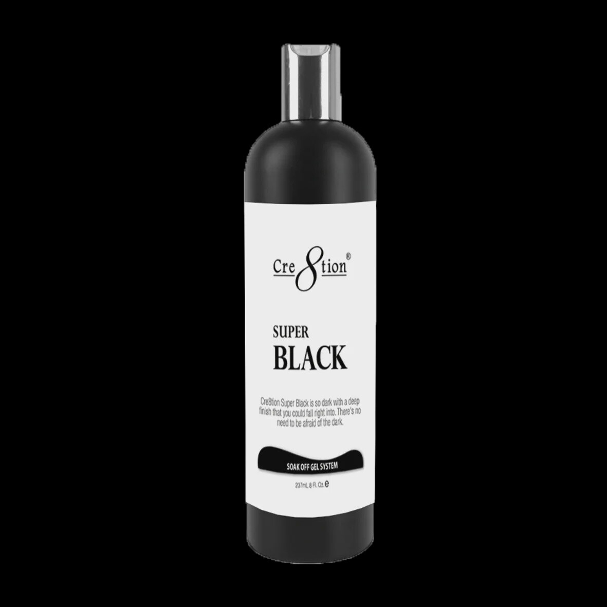 Cre8tion Super Black Soak Off Gel (237ml/8oz)