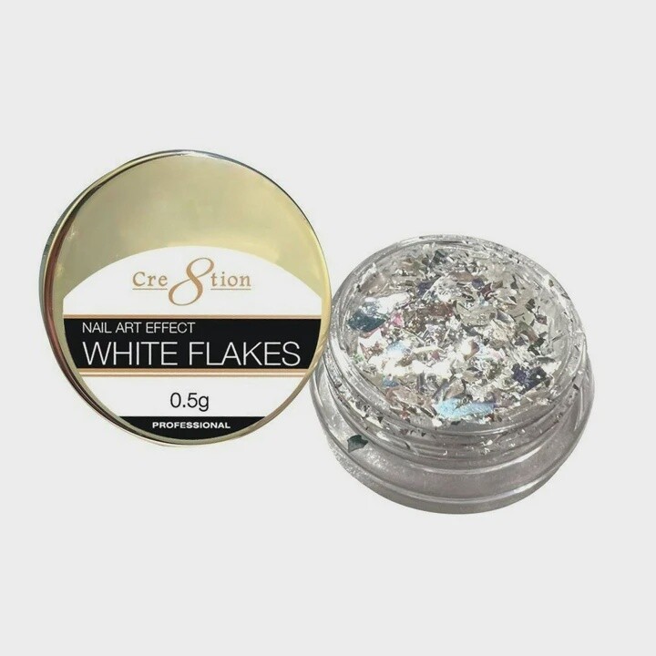 Cre8tion Nail Art Effect 1g - White Flakes