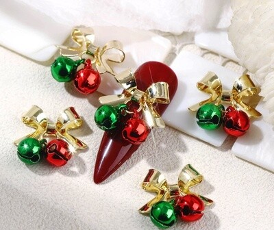 Christmas Charms - Bow Bells Red&amp;Green