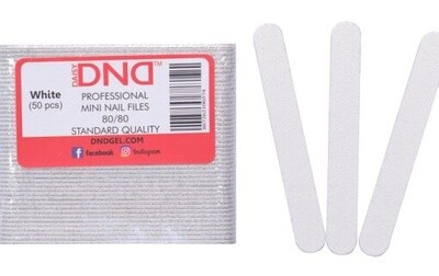 DND Mini Nail File White 80/80 (1 pc)