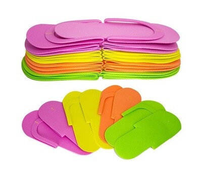 Spa Pedicure Foam Slippers (12pairs/pack)