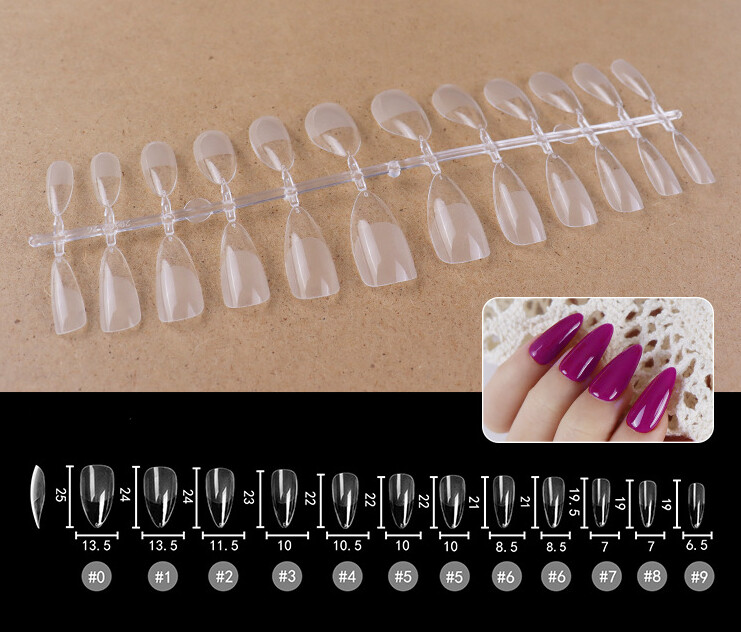 Soft Gel Nail Tips (120PCS/bag), Shape: 101 Medium Almond