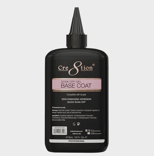 Cre8tion Diamond Gel Base Coat 16 oz