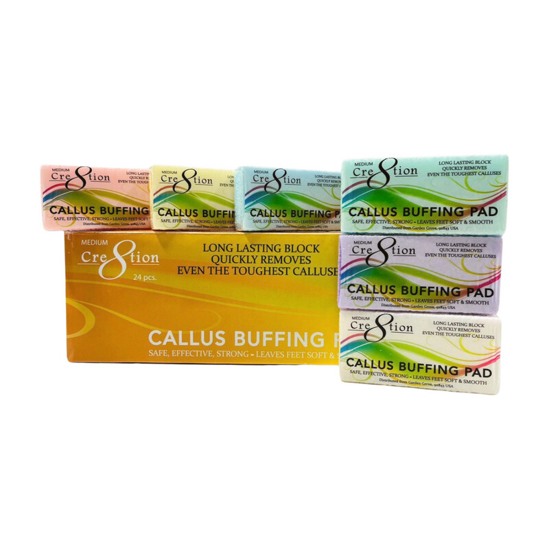 Cre8tion Callus Buffing Pad Multi Color (24pcs/box)