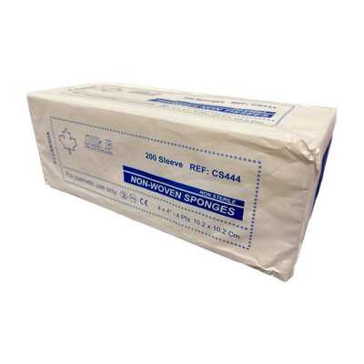 Silk B Non-Woven Sponges 4&quot;x4&quot; 200pcs/pack