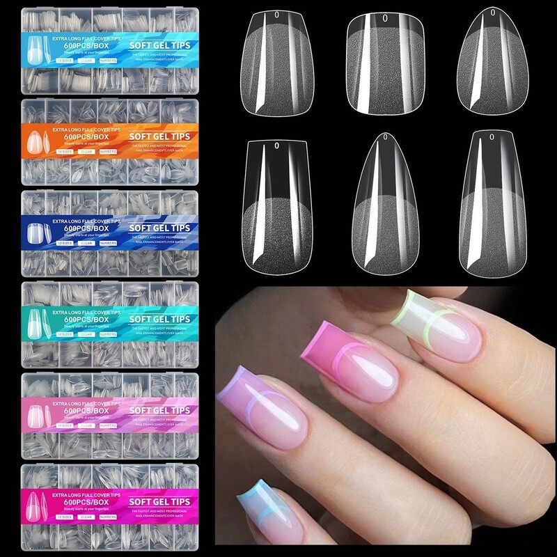 Soft Gel Nail Tips (600pcs/box)