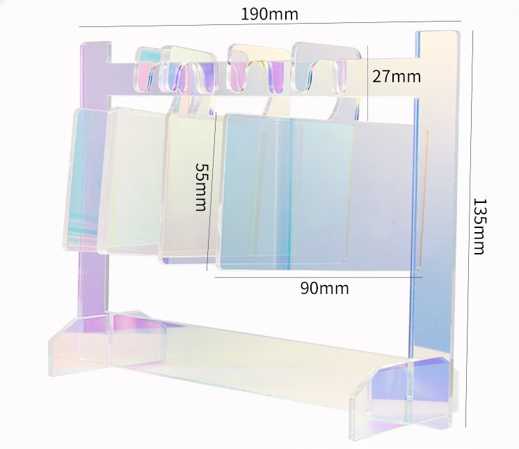 Nail Sample Display Frame, Type: 1 Display Stand + 5 Display Plates
