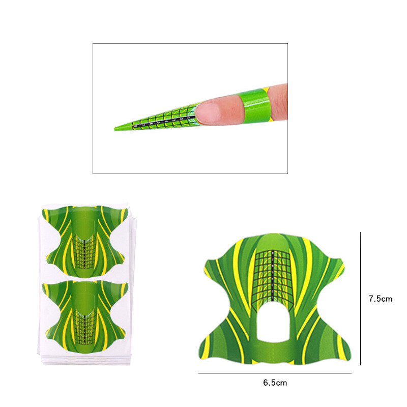 Nail Forms Extension Sticker (100pcs/roll) - B