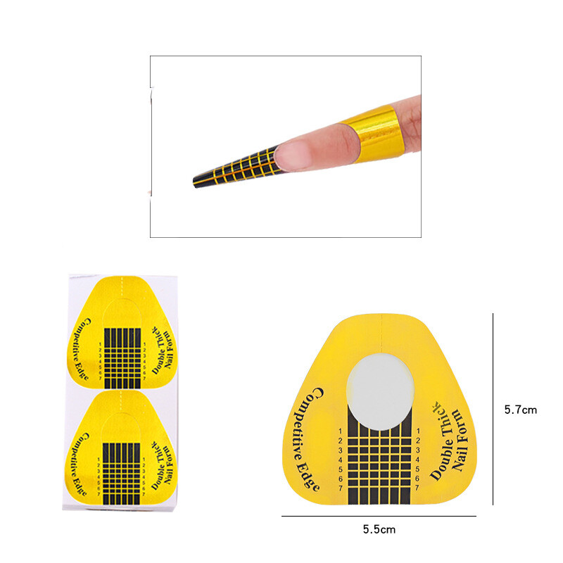 Nail Forms Extension Sticker (100pcs/roll)
