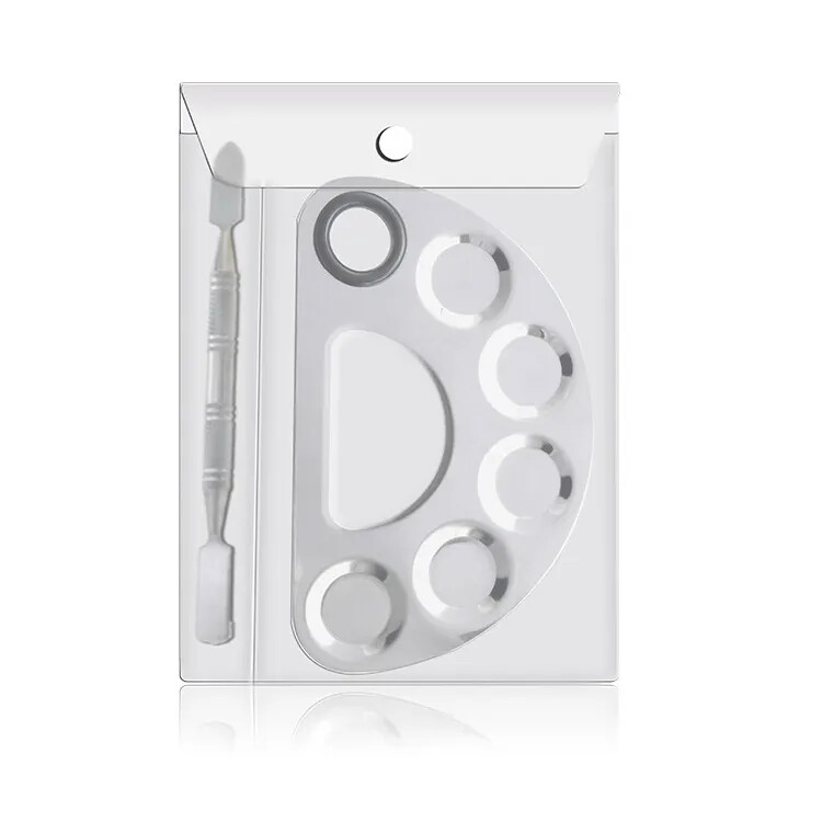 Stainless Steel Cosmetic Palette w/ Spatula