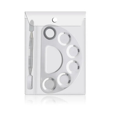 Stainless Steel Cosmetic Palette w/ Spatula