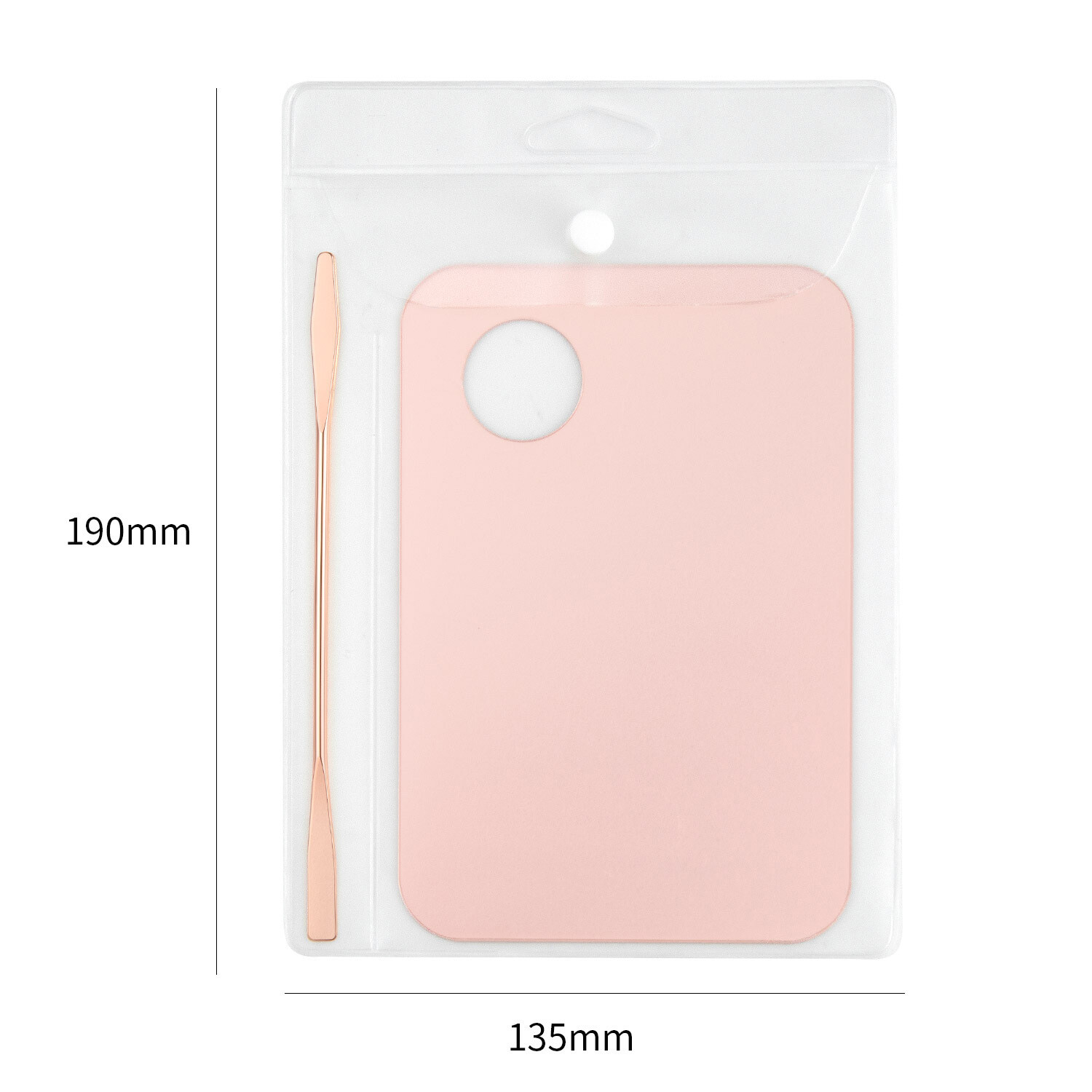 Cosmetic Palette w/ Spatula - Pink