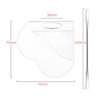 Cosmetic Palette with Spatula - Heart