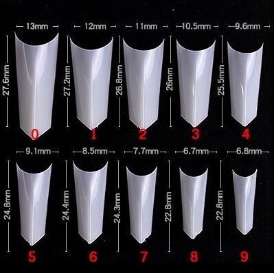 Soft Gel Nail Tips | Korean (500pcs/pack), Shape: 05