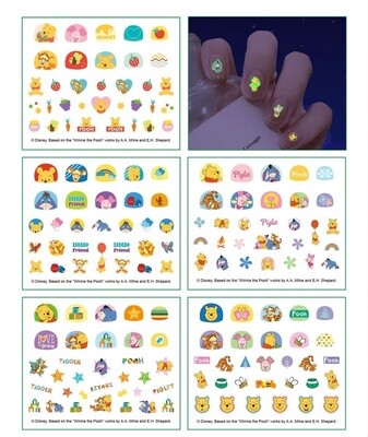 Disney Nail Stickers Luminous - Winnie the Pooh
