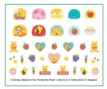 Disney Nail Stickers Luminous - Winnie the Pooh, Name: WPL01