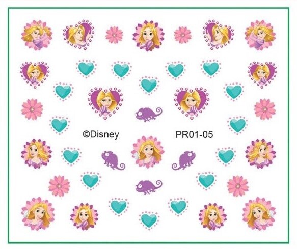 Disney Nail Stickers - Rapunzel, Name: R01