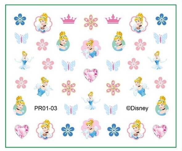 Disney Nail Stickers - Cinderella, Name: C01